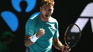 Stanas Wawrinka prie&scaron; Jo-Wilfriedą Tsongą