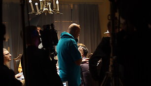 Filmo &bdquo;Pasmerkti. Kauno romanas&ldquo; akimirka
