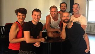 &Scaron;arūnas Kirdeikis su Gayle Tufts komanda