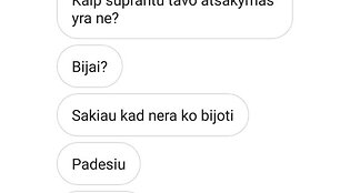 Oksanos Pikul žinutės Arūnei Dabkei