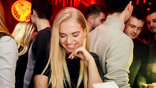 Vakarėlio klube &bdquo;Mojo Lounge Vilnius&ldquo; akimirka
