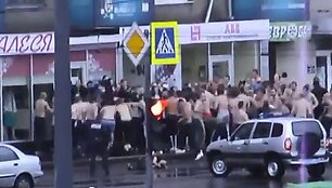 Charkovo &bdquo;Metalist&ldquo; ir Kijevo &bdquo;Dinamo&ldquo; aistruolių riau&scaron;ės