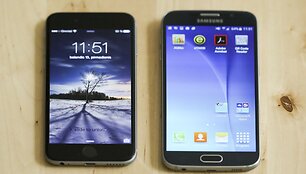 Samsung Galaxy S6 ir iPhone 6
