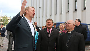 Praėjusią vasarą pradėti Kauno Kristaus Prisikėlimo bažnyčios &scaron;ventoriaus tvarkymo darbai oficialiai baigti