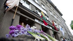 Užupio gimnazijos 70 metų jubiliejaus &scaron;ventės akimirka