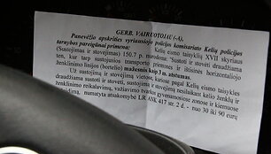 Policija dalija informacinius lapelius