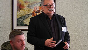 Spaudos konferencijos akimirka