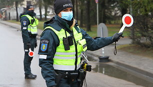 Kontrolės postas Pasvalyje