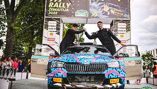 „Rally Žemaitija“ finišo podiumas