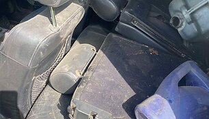 Policijos susidūrimas su bėglio automobiliu