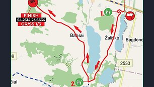 &bdquo;7bet Rally Lazdijai 2024&ldquo; žemėlapiai