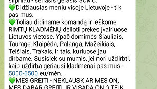 Nustatyta elektroninė prekybos narkotikais erdvė