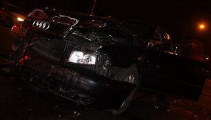 &bdquo;Audi&ldquo; ir &bdquo;Volvo&ldquo; avarija Panevėžyje