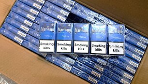 Pasieniečiai sulaikė pusę milijono i&scaron; Latvijos gabentų nelegalių cigarečių pakelių