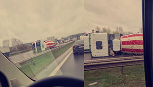 Nuvirtęs betonvežis