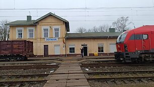 Dotnuvoje nuo bėgių nuvažiavo trys tu&scaron;ti vagonai