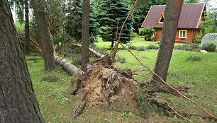 Audros padariniai Sudeikių miestelyje