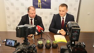 Saulius Skvernelis ir Artūras Visockas