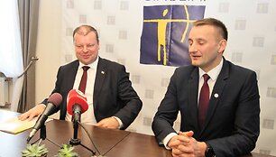 Saulius Skvernelis ir Artūras Visockas