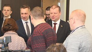 Sauliaus Skvernelio spaudos konferencija &Scaron;iaulių savivaldybėje