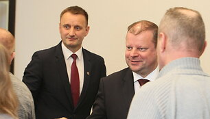 Saulius Skvernelis ir Artūras Visockas