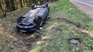 Avarija netoli Trakų Vokės