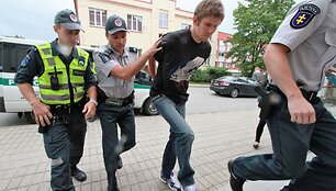 Artūras Noreika Tel&scaron;ių teismo salėje
