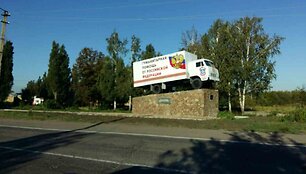 Prie Ilovaisko pastatytas paminklas Rusijos &bdquo;humanitarinės pagalbos&ldquo; konvojui