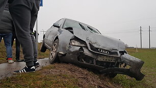 BMW ir &bdquo;Audi&ldquo; avarija prie Joni&scaron;kio