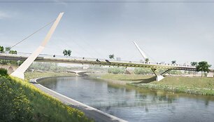 Naujo tilto vir&scaron; Nerį architektūriniai pasiūlymai 