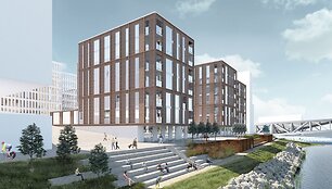 SBA prie Kauno Nemuno salos statys daugiabučius ir verslo centrą