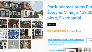 Parduodamas butas Žvėryne