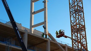 Medinis dangoraižis „Mjostarnet“, arch. „Voll Arkitekter“