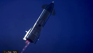 &bdquo;SpaceX Starship SN9&ldquo; prototipo skrydis iki nusileidimo vyko sklandžiai