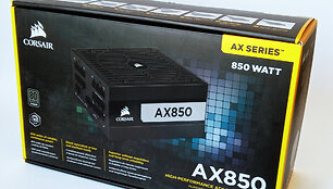 &bdquo;Corsair AX 850&ldquo; maitinimo bloko pakuotė