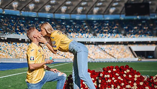 O.Zintjenko pasipir&scaron;o mylimajai Kijevo stadione.