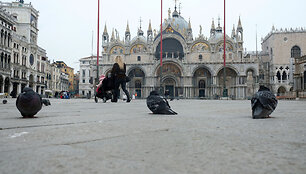 Venecija atrodo tu&scaron;čia, kai Italijoje įvestas karantinas dėl koronaviruso.