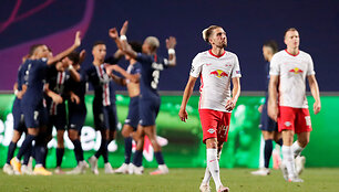 PSG  &ndash; &bdquo;Leipzig&ldquo; rungtynių akimirka.