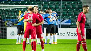 Lietuvos ir Estijos futbolo rinktinių mačas Taline baigėsi lietuvių pergale 3:1.