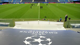 Sankt Peterburge stadionas ruo&scaron;iamas Čempionų lygos rungtynėms.