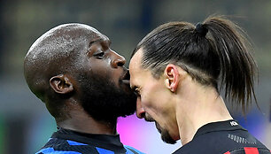Romelu Lukaku ir Zlatanas Ibrahimovičius
