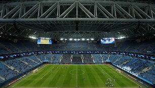 Europos futbolo čempionato stadionas Sankt Peterburge