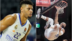 Walteris Tavaresas ir Gerschonas Yabusele kartu renka po 35 naudingumo balus Eurolygoje.