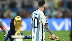 Pasaulio čempionato finalas: Argentina – Prancūzija. Lionelis Messi