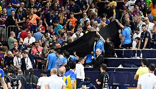 Rankinio Čempionų lygoje per rungtynes sustojo Lenkijos žurnalisto &scaron;irdis.