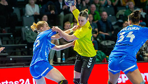 Lietuvos moterų rankinio rinktinė nusileido ukrainietėms 25:26.