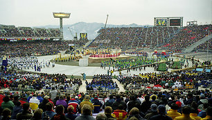 Fotografas A.Pliadis fiksavo 1998 m. Nagano olimpines žaidynes.