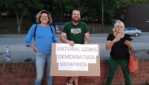 Protestas dėl Ledų &scaron;ventės Kėdainiuose