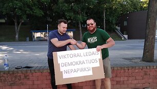 Protestas dėl Ledų &scaron;ventės Kėdainiuose