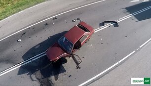 Prie Daugų susidūrė BMW ir &bdquo;Audi&ldquo;, žuvo &bdquo;Audi&ldquo; vairuotojas